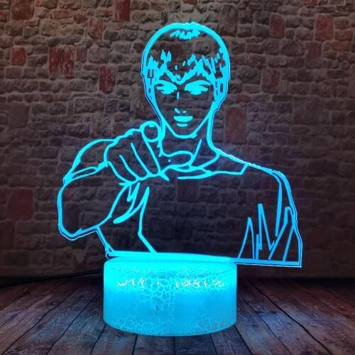 3D Illusion LED Nightlight Colorful Changing Desk Light Japan Manga GTO Onizuka Anime action & toy figures