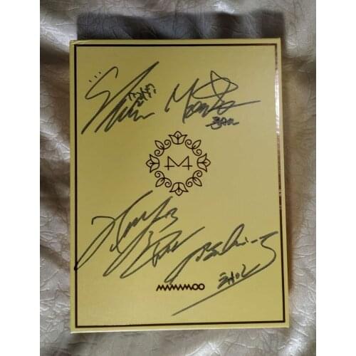 MAMAMOO autographed 2017 mini6th album Yellow Flower CD korean + 032018
