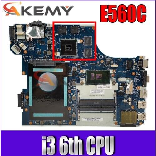 BE560 NM-A561 Mainboard For Lenovo Thinkpad E560 E560C Laptop Motherboard With Intel i3 6th CPU R7 M370 2G-GPU 100% Fully Tested