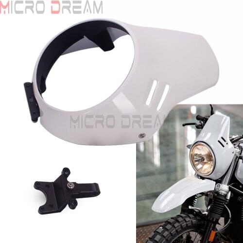 White Sturdy ABS Plastic Headlight Fairing Front Light Cowl Cover Mask 2017 2018 For BMW R Nine T Urban G/S Scrambler 16-19 R9T