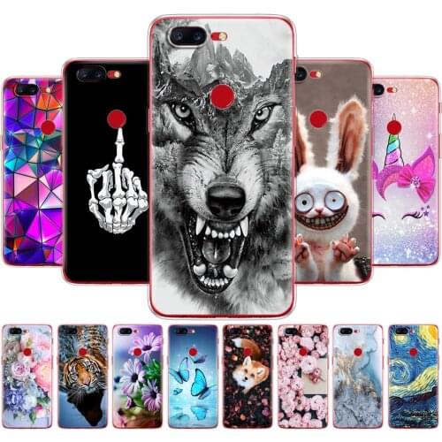 Case For Oneplus 5T 5 3 Colored Drawing Ultra-Thin silicon Phone Cases Cover For One Plus 5T 5 3 protective bag marble animal