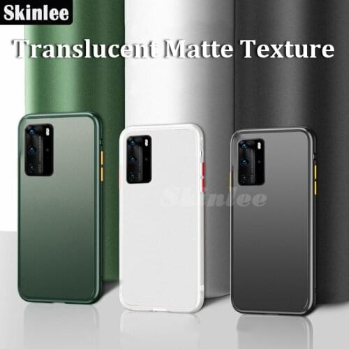 Skinlee For Huawei P40 Case Translucent Skin Matte Hard Cover Shockproof Phone Case For HUAWEI P40 Pro Cover