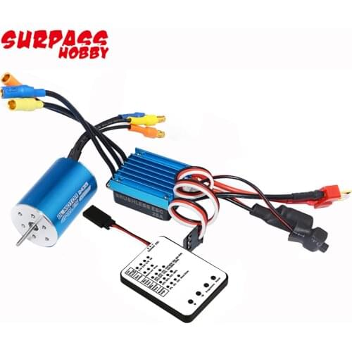 2430 5800KV/7200KV Sensorless Brushless Motor With 25A Brushless ESC And Program Card For 1/16 1/18 RC Car/Truck