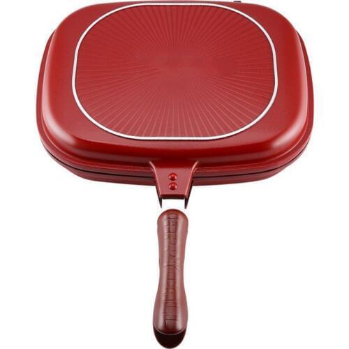 Double-Sided Frying Pan Non-Stick Barbecue Cooking Tool Stable Durable And Reliable Cookware Suitable For Home Outdoor