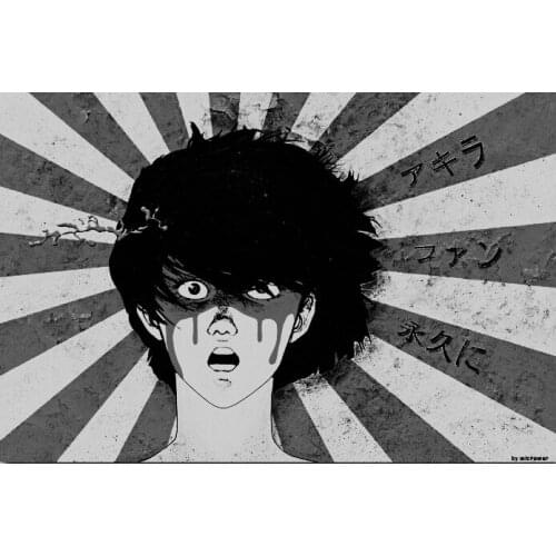 J0158 Akira Red Fighting Movie 2 Wall Sticker Silk Poster Art Light Canvas Home Decoration