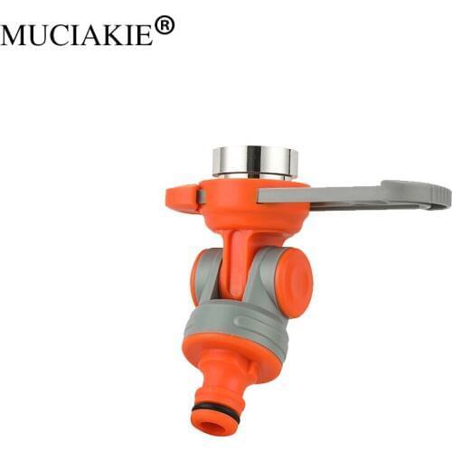 MUCIAKIE 2PCS 360 Degree Universal Hose Faucet Hose Swivel Nipple Universal Connection for 1/2'' 3/4'' 1 Inch Faucet