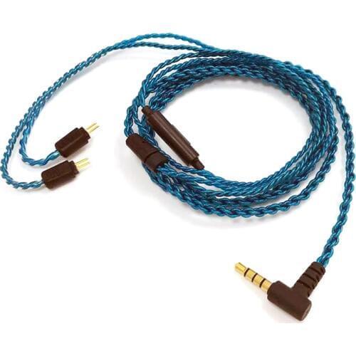 Tiandirenhe 3.5mm Upgrade Replacement Handset Cable 0.78mm 2Pin Wire with Mic for Weston W4r TFZ 1964 Um3x Es3 Es5 Earphone