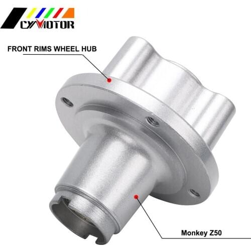 Motorcycle Silver Aluminum Alloy Front Rims Wheel Hub For Honda Monkey Z50