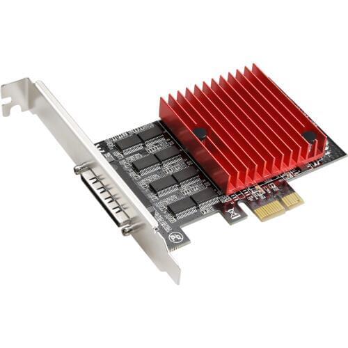 PCI-Express to 8 Ports RS232 DB9 Serial Card with Fan out Cable asix mcs9900 Chipset pcie high speed rs-232 920KB