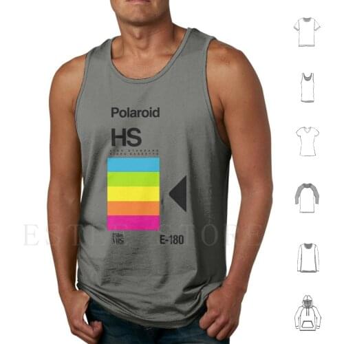 Retro Vhs Tape Vaporwave Aesthetic Rainbow Tank Tops Vest Retro 80S Vaporwave Vhs Tape Box Aesthetic 90S Cassette Video