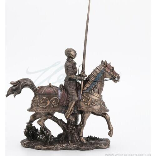 ACreative decoration of ancient warriors riding war horse flowers walk birthday gifts exquisite home accessories special offers