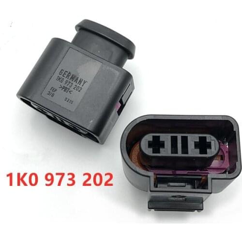 2 Pin/Way Coolant Temperature Sensor Plug Connector For VW EOS Golf Jetta Passat AUDI A3 A4 A6 A8 Skoda Octavia Seat 1K0973202