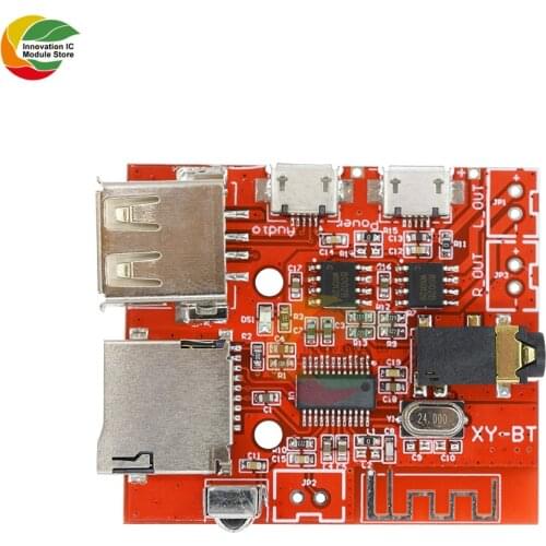 1Set Bluetooth 4.1 MP3 WAV Decoding Board Car Speaker Audio Receiver 3W Amplifier Module Support USB TF U-DISK IR Remote Board