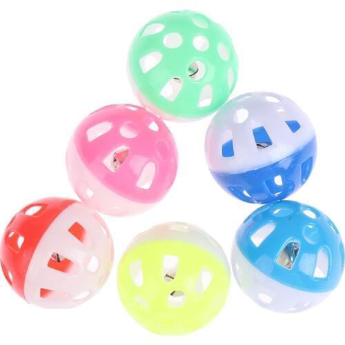 1pc 3.8cm Pet Parrot Toy Bird Hollow Bell Ball For birds Chew Fun Cage Toys