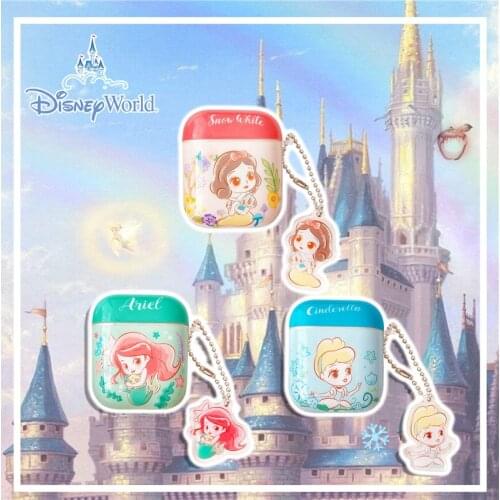 Cartoon Cute Princess 1PCS Airpods Pro Protective Cover Apple 1/2 Generation Wireless Headset Case Fashion Pendant Toy