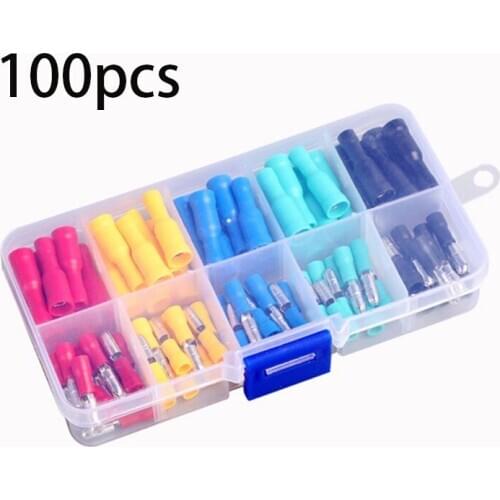 100PCS FRD MPD1.25-156 Female and Male Crimp Bullet terminal Terminals Kit Automotive Wire Connector