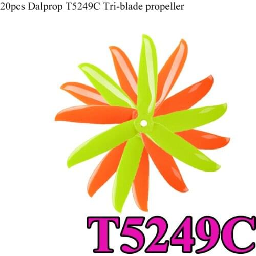 20pcs Dalprop T5249C T5249 5249 5inch 3Blade tri-blade propeller compatible T-Motor F40 for FPV Freestyle Drone Chameleon