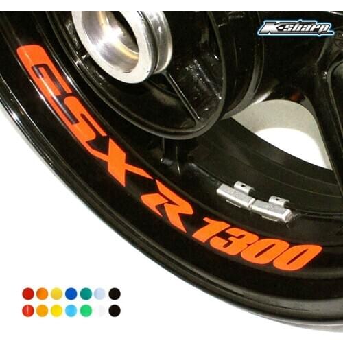 8 X CUSTOM INNER RIM DECALS WHEEL Reflective STICKERS STRIPES FIT SUZUKI GSXR 1300