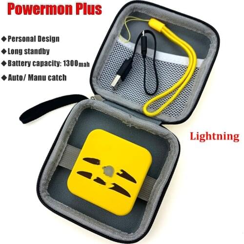 Auto Catch Portable Smart Powermon Rechargeable Bluetooth Adjustable Press Button 1300mah Powermon For Powermon Go Plus