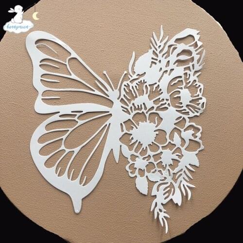 Bunnymoon Big butterfly Metal cutting dies stencil Greeting Card Decoration DIY Scrapbooking Scrapbook Paper Photo Album