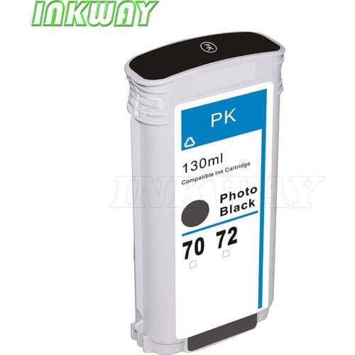 INK WAY For HP72 Photo Black dye ink cartridge for hp 72 C9370A for HP Designjet T610 T1120 T1200 ps T1300 T2300,free postage