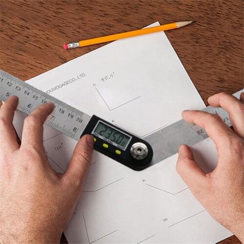 Electronic digital angle ruler protractor woodworking square universal square horizontal ruler Multifunction protractor