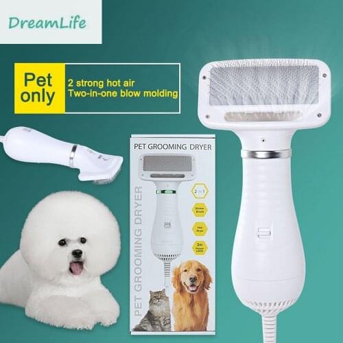Pet Hair Dryer For Dogs Cat Animals Softly Cleaning Beauty Comb Cat And Dog Pulling Comb Electric Blowing Comb
