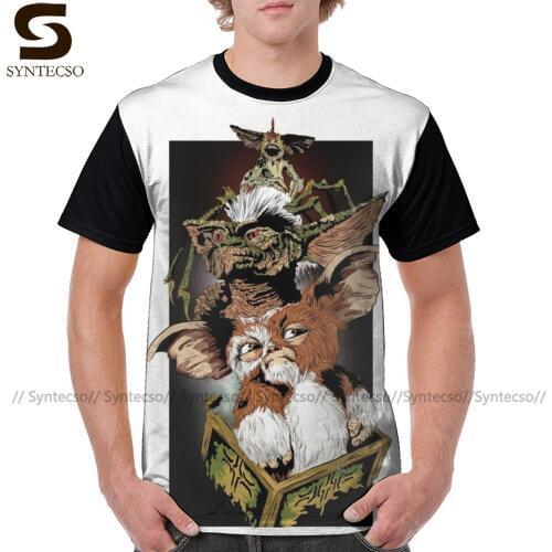 Gizmo Gremlin T Shirt Gizmo Box T-Shirt Male Big Tee Shirt Graphic Fun Beach Polyester Graphic Tshirt