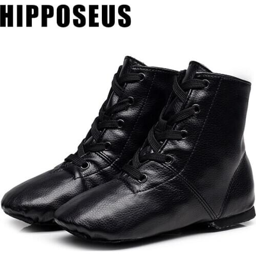 Hipposeus Jazz Dance-Shoes For Children Dance Slippers Women Girls Ladies Unisex Ballroom Modern Dancing Shoes Salsa Practise
