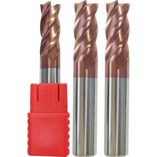 HRC55 4flute 1pcs 4mm*4D*75L straight shanks carbide endmill carbide knife router bit 4mm tungsten router tool for CNC mill