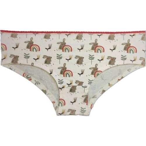 LOOK FOR YOUR WONDERFUL NIGHTS WITH ITS STUNNINGELEGANT ELEGANT LINGERIE Womens White Printed Cotton Hipster FREE SHIPPING