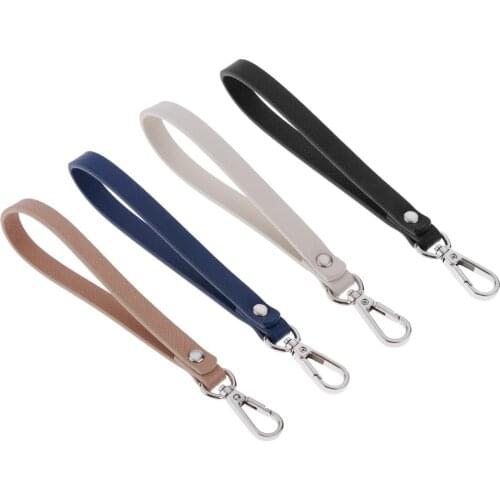 Pu Leather Wrist Strap Replacement Clutch Wristlet Purse Coin Bag Key Chain