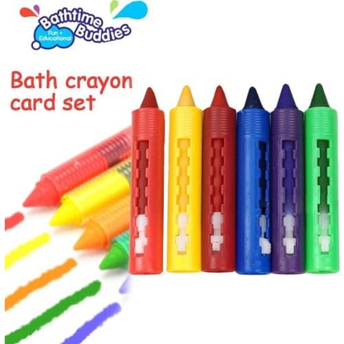 1set Crayons Washing Color Creative Graffiti Pens Childrens Painting Painting Supplies Bath Toys Easy To Wipe Painting Crayons