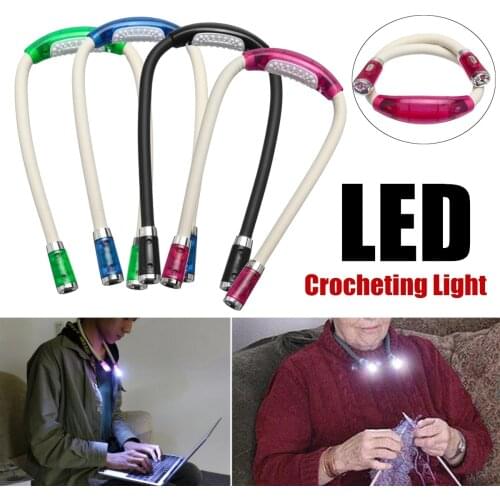 Book Light Flexible Handsfree Led Neck Light Hug Reading Lamp Novelty Led Night Light Flashlight