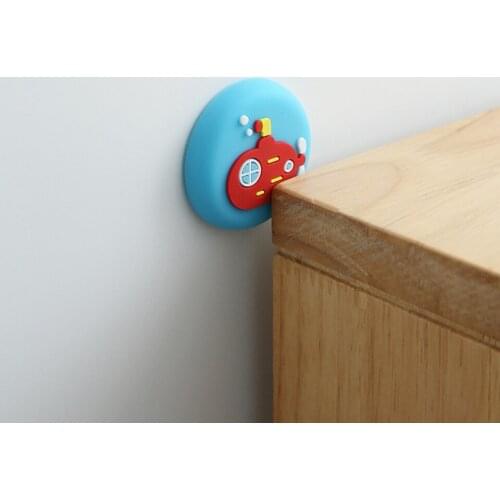 Soft Rubber Door Buffer Pad To Protect Wall Self Adhesive Refrigerator Door Stopper Door Fender Stickers