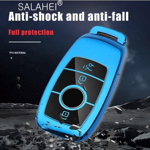 Soft TPU Remote Car Key Cases Cover Shell Bag For Mercedes Benz E S Class E200 E260 E300 E320 2017 2018 Accessories Car Styling