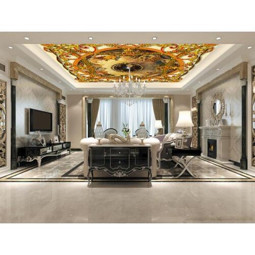 3d ceiling murals custom wallpaper Relief heaven 3d wallpaper kitchen 3d wallpaper for ceiling 3d wallpaper bathroom