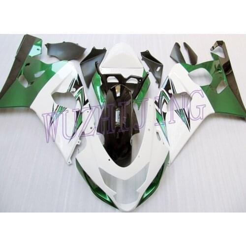 Motorcycle Fairing for Suzuki GSXR750 2005 Fairing Kits GSXR750 05 White Green Fairings for Suzuki GSXR600 2004 - 2005 K4