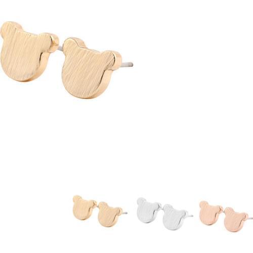 Wholesale 10Pair/Lot Minimalist Jewelry Cute Cartoon Mini Mouse Stud Copper Brincos For Kids Women Can Mix Color
