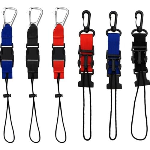 Underwater Scuba Diving Camera Lights Lanyard w/ Quick Release Buckle & Clip