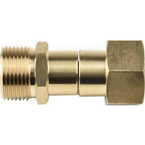 M22 14mm Thread Pressure Washer Swivel Joint Kink Free Connector Hose For Garden Irrigation Watering