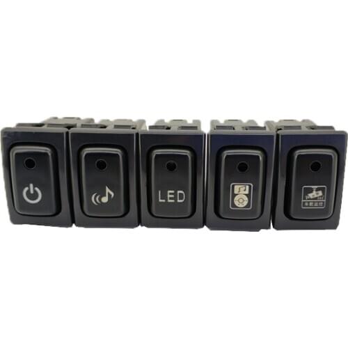 Fog lamp Music Radar LED recorder fan power supply rear view mirror door switch button with wire for Jimney 2007-2015