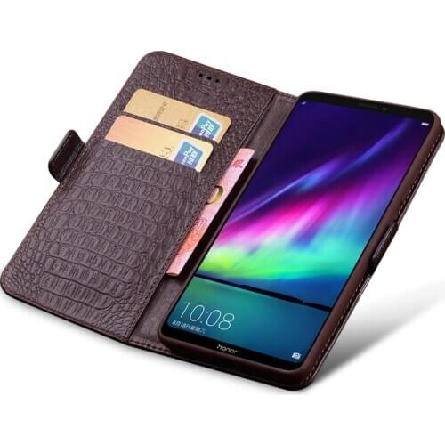 Luxury Genuine Leather Flip For Huawei Honor Note 10 Leather Half Pack Phone Case For Honor X8 Enjoy Max Phone Cases Shockproof