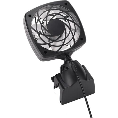 Aquarium Fish Tank Control Detachable Cooling Aquarium Fan Water Cooling Mute 1/2/3/4 Fan Set Accessories 360 Rotating Mounter