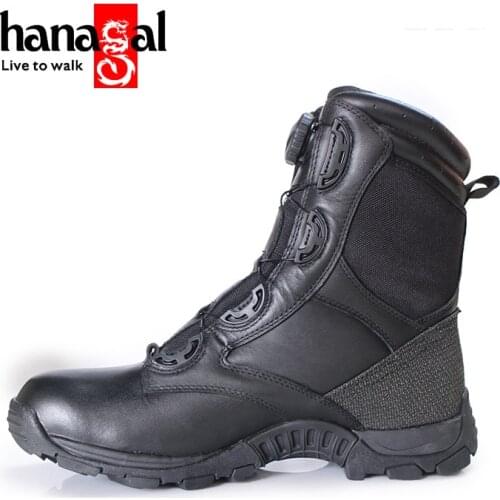 Top Layer Cowhide New 8-inch Combat Training Boots Outdoor Hiking Hunting Wars Climbing Quick Wear Off Waterproof Tactical Shoes