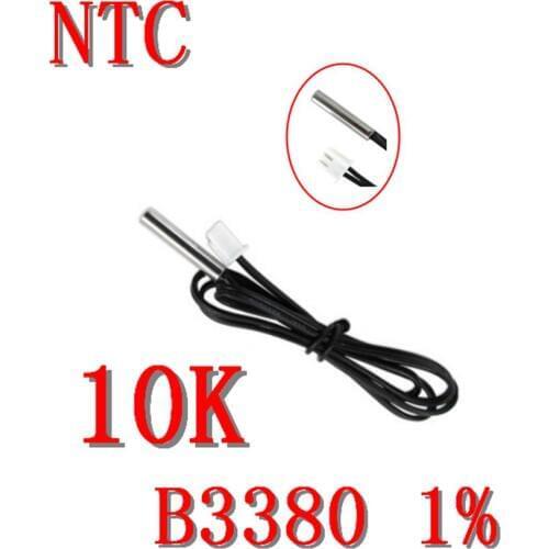 Waterproof NTC temperature sensor 10K B3380 1% accuracy NTC thermistor 10K B3380 1% negative temperature controller NTC10K-3380