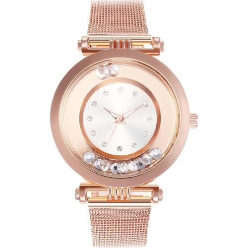 Women Quartz Watch The Eiffel Tower Rhinestone pendant Wrist Watch Female Clock