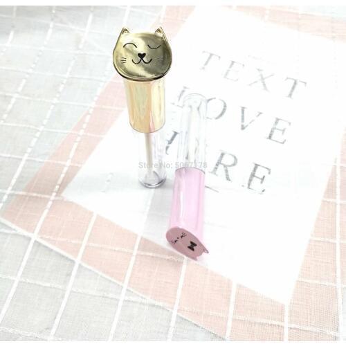 10/30/50pcs Empty Clear Lip Gloss Tube Lips Balm Bottle Brush Container Creative Lovely Mini Refillable Bottles Lipgloss Tubes