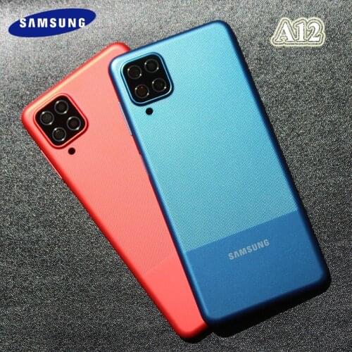 100% New Samsung Galaxy A12 Back Battery Cover Case Housing Replacement For Samsung A12 A125 A125F SM-A125F Repair Spare Parts