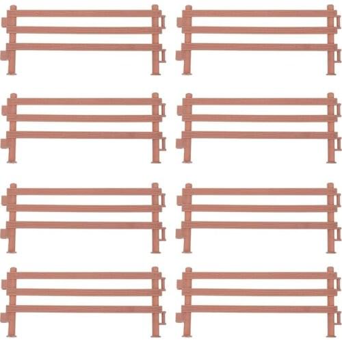 20Pcs Mini Fence Plastic Garden Fence Toys Fairy Garden Fence Panels Plastic Fence Farm Animal Fence Tools for Kids Toys